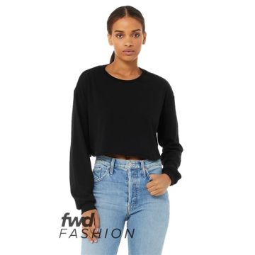 Bella + Canvas 6501 FWD Fashion Women's Crop Long Sleeve Tee