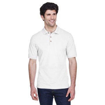 UltraClub 8535 Men's Classic Piqu? Polo - WHITE