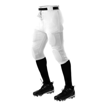 Alleson Athletic 610SLY Youth Practice Football Pants - XS - White