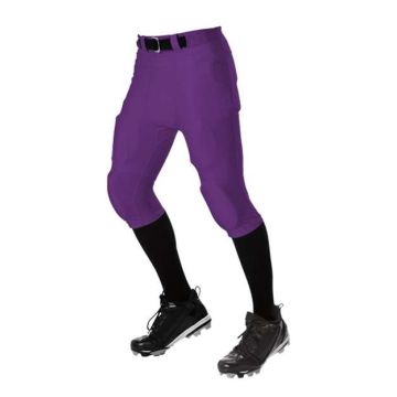 Alleson Athletic 675NF No Fly Football Pants with Slotted Waist - S - Purple