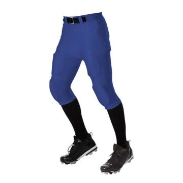 Alleson Athletic 675NF No Fly Football Pants with Slotted Waist - S - Royal