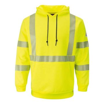 Bulwark SMH4 Hi-Visibility Pullover Hooded Fleece Sweatshirt