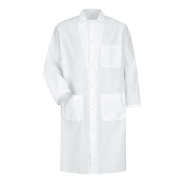 Red Kap KS64 Butcher Coat with Interior Chest Pocket - S - White