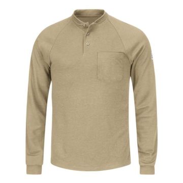 Bulwark SML2 Long Sleeve Henley Shirt- CoolTouch2