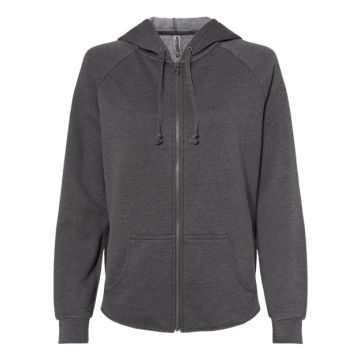 Independent Trading Co. PRM2500Z Women's California Wave Wash Full-Zip Hooded Sweatshirt