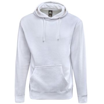 J America 8720JA Unisex BTB Fleece Hooded Sweatshirt - WHITE