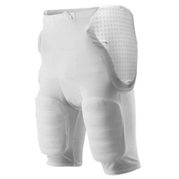 Alleson Athletic 695PGY Youth Five Pad Football Girdle - S - White