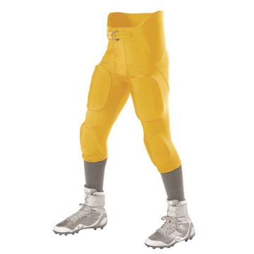 Alleson Athletic 689SY Youth Intergrated Football Pants - XS - Gold