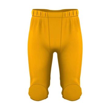 Alleson Athletic 687PY Youth Solo Series Integrated Football Pants - L - Gold