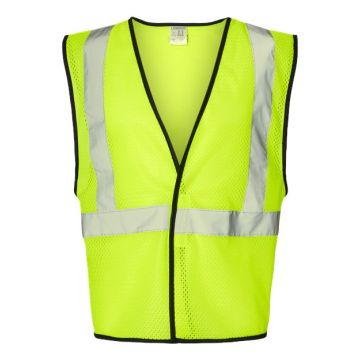 Kishigo 1571-1572 Hook-and-Loop Mesh Vest - S/M - Lime