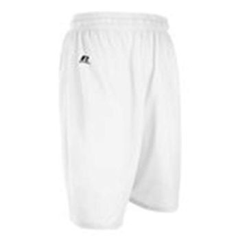 Russell Athletic 659AFM 9" Dri-Power® Tricot Mesh Shorts - S - White