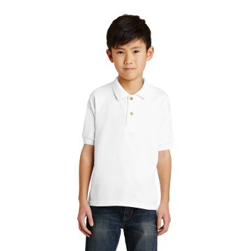 Gildan 8800B Gildan &#174;  Youth DryBlend &#174;  6-Ounce Jersey Knit Sport Shirt. 8800B - White