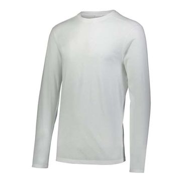 Augusta Sportswear 3075 Triblend Long Sleeve T-Shirt - S - White