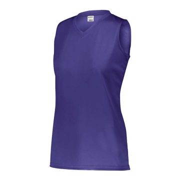 Augusta Sportswear 4795 Girls' Sleeveless Wicking Attain Jersey - M - Purple