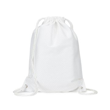 Liberty Bags 8895 Jersey Mesh Drawstring Backpack - WHITE