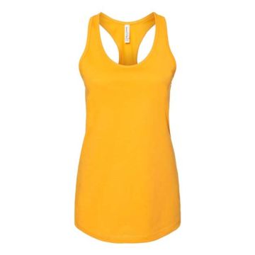 Bella + Canvas 6008 Women's Jersey Racerback Tank - L - Gold