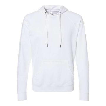 Independent Trading Co. SS1000 Icon Lightweight Loopback Terry Hooded Sweatshirt - L - White