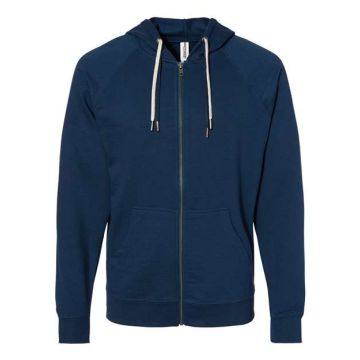 Independent Trading Co. SS1000Z Icon Lightweight Loopback Terry Full-Zip Hooded Sweatshirt