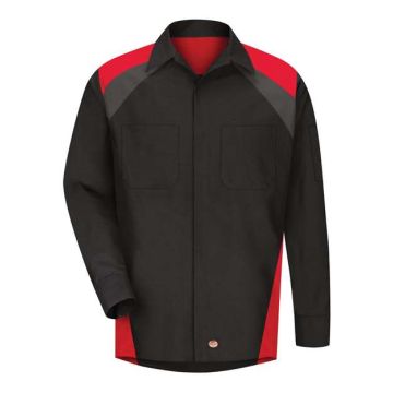 Red Kap SY18L Long Sleeve Tri-Color Shop Shirt - Sizes