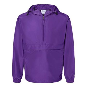 Champion CO200 Packable Quarter-Zip Jacket - S - Purple
