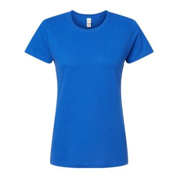 M&o 4810 Women's Gold Soft Touch T-Shirt - L - Royal