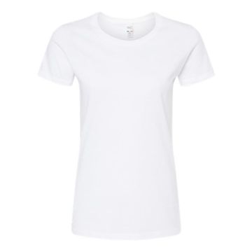 M&o 4810 Women's Gold Soft Touch T-Shirt - M - White