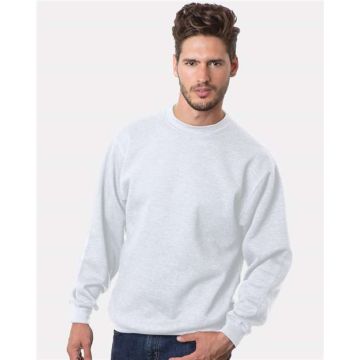 Bayside 1102 USA-Made Crewneck Sweatshirt - S - White
