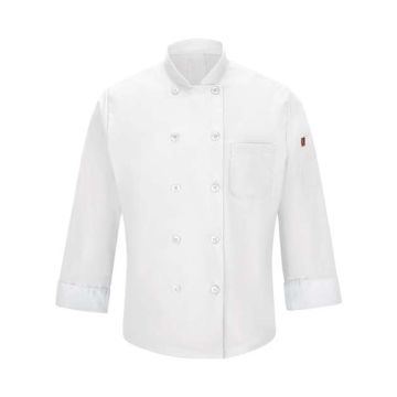 Chef Designs 042X Mimix™ Chef Coat with OilBlok - S - White
