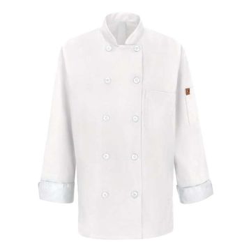 Chef Designs 041X Women's Mimix™ Chef Coat with OilBlok - XS - White