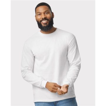 Gildan 5400 Heavy Cotton™ Long Sleeve T-Shirt - S - Orange