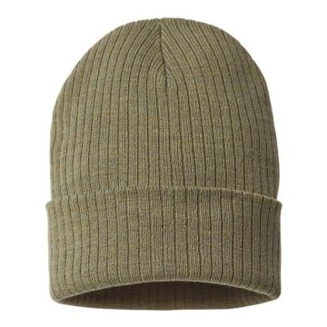 Atlantis Headwear RIO Sustainable Rib Cuffed Beanie - One Size - Olive