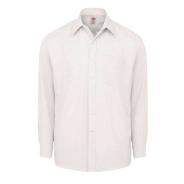 Dickies SSS36 Long Sleeve Oxford Shirt - 15.5 - White
