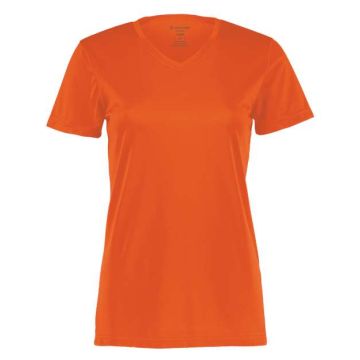 Holloway 222820 Women's Momentum V-Neck T-Shirt - L - Orange