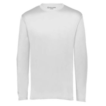 Holloway 222823 Youth Momentum Long Sleeve T-Shirt - M - White