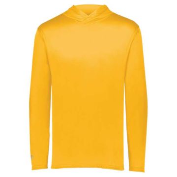 Holloway 222830 Momentum Hooded Long Sleeve T-Shirt - M - Gold