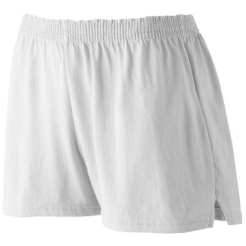 Augusta Sportswear 987 Ladies Junior Fit Jersey Shorts - WHITE