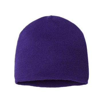 Cap America TKN28 USA-Made 8 1/2" Beanie - One Size - Purple