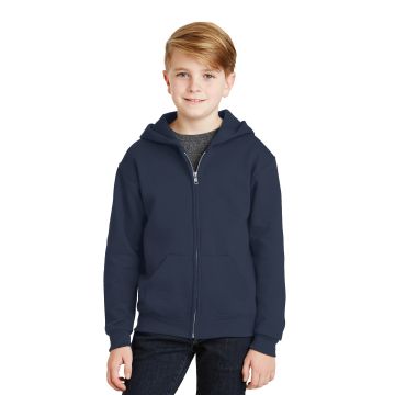 Jerzees 993B Youth NuBlend Full-Zip Hooded Sweatshirt