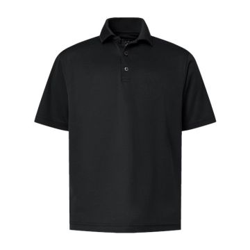 Paragon 108Y Youth Saratoga Performance Mini Mesh Polo - XS - Black