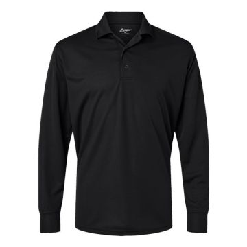 Paragon 110 Prescott Long Sleeve Polo - S - Black