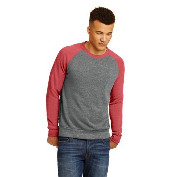 Alternative Apparel AA32022 DISCONTINUED Champ Colorblock Eco -Fleece Sweatshirt