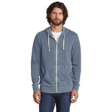 Alternative Apparel AA8636 DISCONTINUED Burnout Laid-Back Zip Hoodie