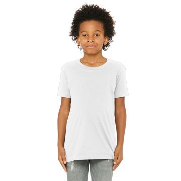 Bella + Canvas BC3001Y BELLA+CANVAS  &#174;  Youth Jersey Short Sleeve Tee. BC3001Y - White