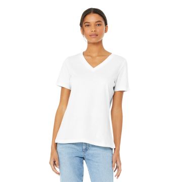 Bella + Canvas BC6405 Women's Relaxed Jersey Short Sleeve V-Neck Tee