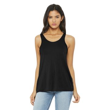 Bella + Canvas BC8800 BELLA+CANVAS  &#174;  Women's Flowy Racerback Tank. BC8800 - Black