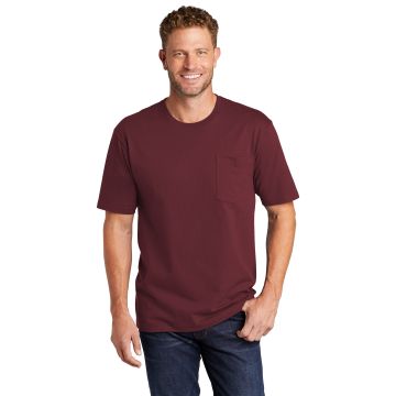 CornerStone CS430 CornerStone  &#174;  Workwear Pocket Tee CS430 - Maroon