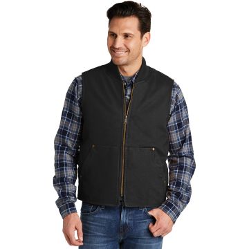 CornerStone CSV40 CornerStone &#174;  Washed Duck Cloth Vest. CSV40 - Black