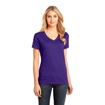 District DM1170L District &#174;  - Women's Perfect Weight &#174;  V-Neck Tee. DM1170L - Purple