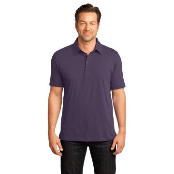 District DM350 CLOSEOUT Made Mens Slub Polo