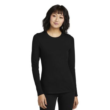 District DT110 District &#174;  Women's Perfect Blend &#174;  CVC Long Sleeve Tee DT110 - Black